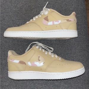 Nike tan with camo size 7